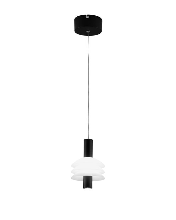 Подвесной светодиодный светильник Sylv бело-черного цвета