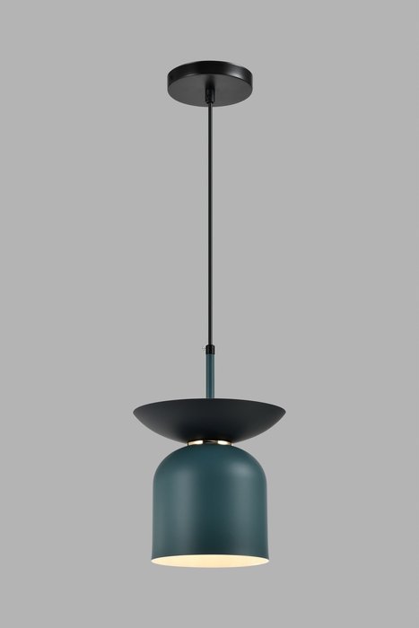 Светильник подвесной Lecce черно-зеленого цвета - купить Подвесные светильники по цене 3790.0