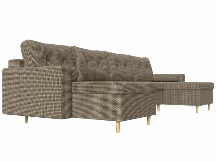 Угловой диван-кровать Белфаст бежево-коричневого цвета - лучшие Угловые диваны в INMYROOM