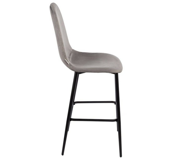 Набор из двух полубарных стульев Симпл темно-серого цвета - лучшие Барные стулья в INMYROOM