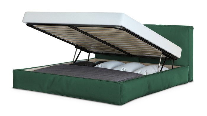 Кровать Латона 160х200 зеленого цвета - купить Кровати для спальни по цене 58200.0