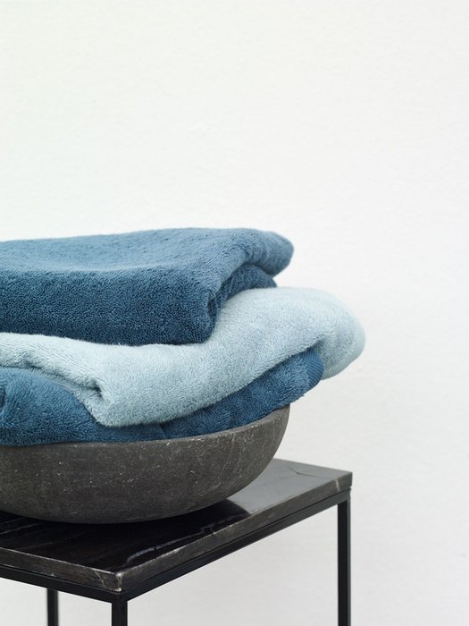 Набор из шести полотенец London 30x50 синего цвета - лучшие Банные полотенца в INMYROOM
