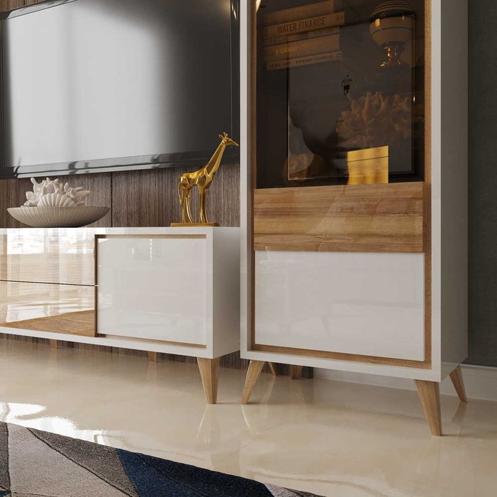 Мебель для гостиной Vida №3 бежево-белого цвета - лучшие Гостиные гарнитуры в INMYROOM