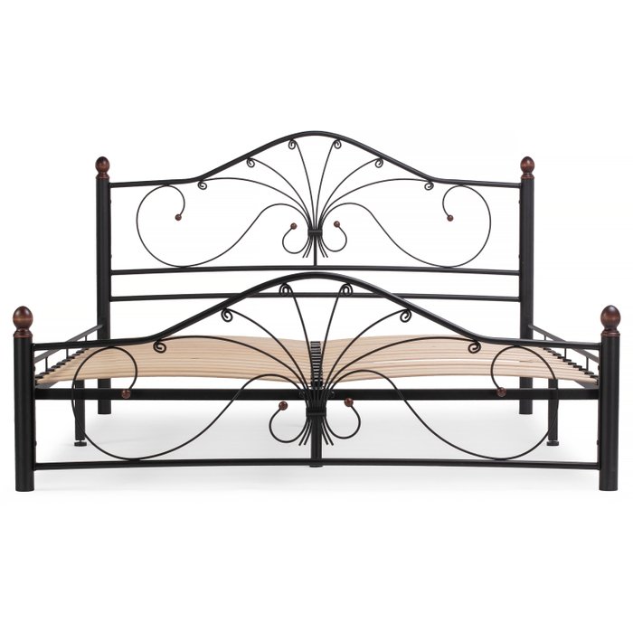 Кровать с основанием Мэри 160х200 черного цвета - лучшие Кровати для спальни в INMYROOM
