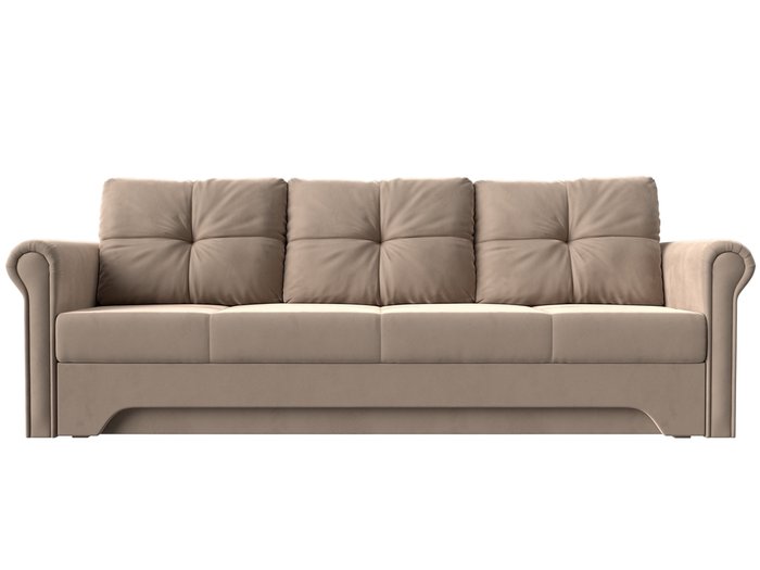 Прямой диван-кровать Европа бежевого цвета - купить Прямые диваны по цене 38999.0