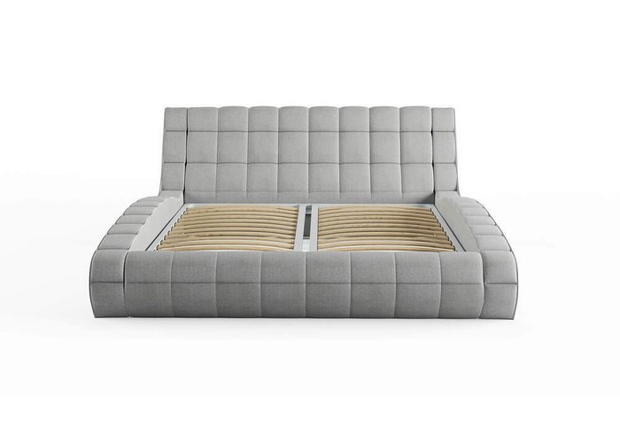 Кровать Milano 160х200 бежево-серого цвета без основания и подъемного механизма - купить Кровати для спальни по цене 56400.0