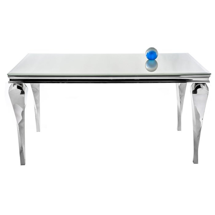 Обеденный стол Flavia со стеклянной столешницей - купить Обеденные столы по цене 67310.0
