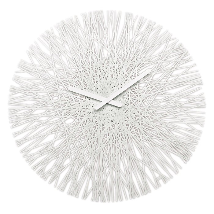 Часы настенные Silk белого цвета