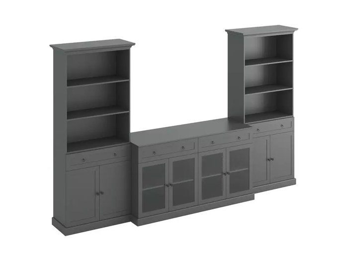 Композиция для гостиной Caprio g4 серого цвета