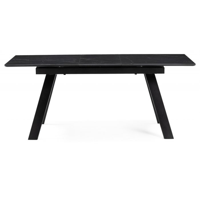 Раздвижной обеденный стол Соммерс черного цвета - лучшие Обеденные столы в INMYROOM