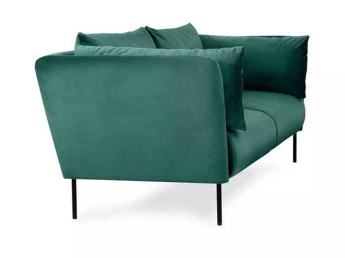 Диван Copenhagen в обивке из велюра темно-зеленого цвета - лучшие Прямые диваны в INMYROOM