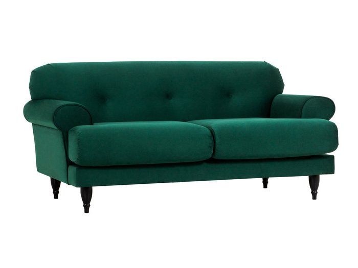 Двухместный диван Italia зеленого цвета - купить Прямые диваны по цене 35690.0