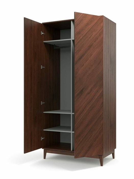 Шкаф Lemar коричневого цвета - купить Шкафы распашные по цене 130000.0