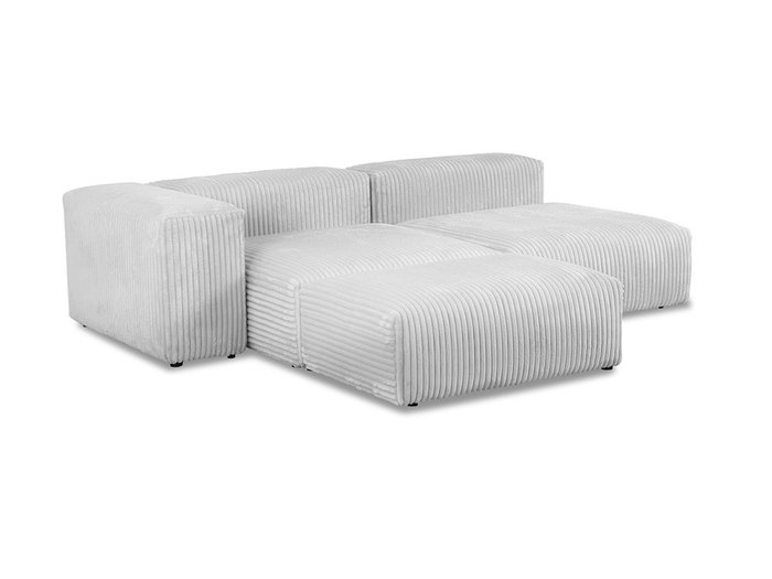 Угловой модульный диван Sorrento светло-серого цвета