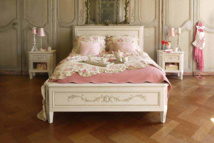 Кровать Камея 160х200 белого цвета   - купить Кровати для спальни по цене 145275.0