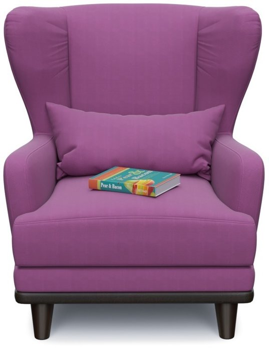 Кресло Роберт Берри фиолетового цвета - купить Интерьерные кресла по цене 6950.0