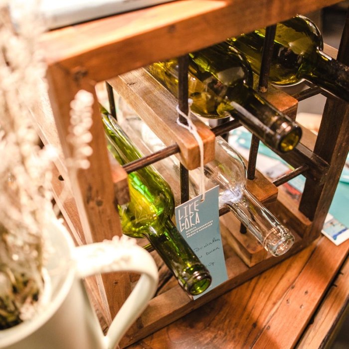 Подставка для вина Мини из корабельной древесины - лучшие Винные шкафы в INMYROOM