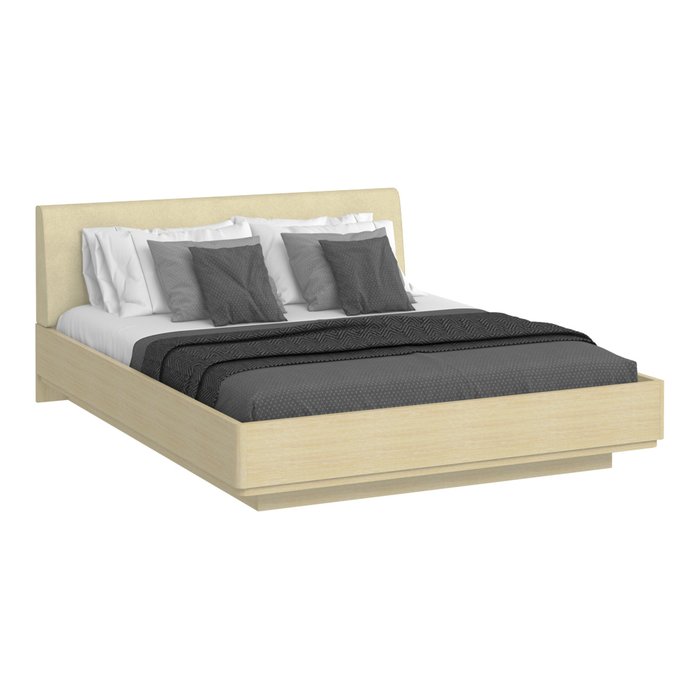 Кровать Элеонора 160х200 бежевого цвета с подъемным механизмом - купить Кровати для спальни по цене 30961.0