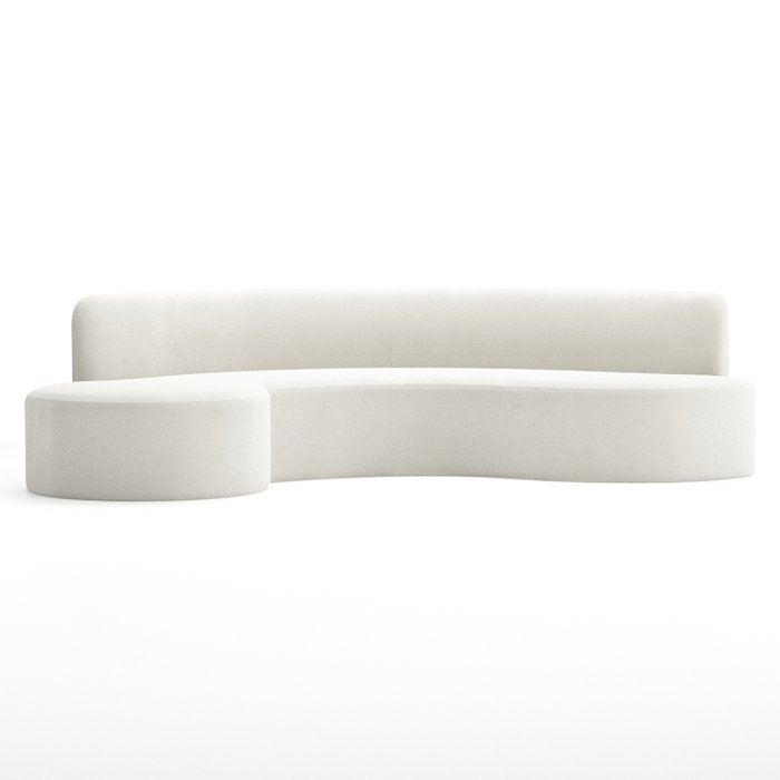 Диван Curve белого цвета - купить Прямые диваны по цене 155000.0