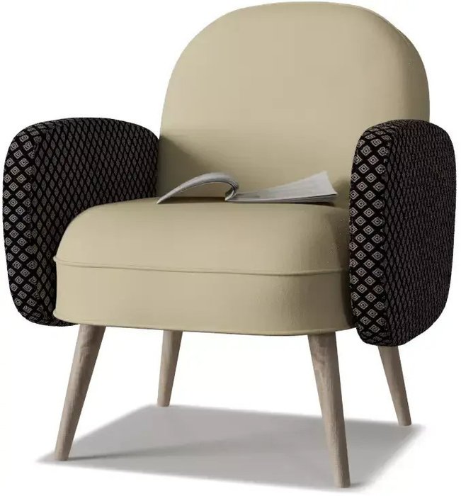Кресло Бержер бежевого цвета - лучшие Интерьерные кресла в INMYROOM