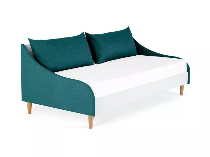 Кровать Rili 90х190 бело-бирюзового цвета - купить Кровати для спальни по цене 30870.0