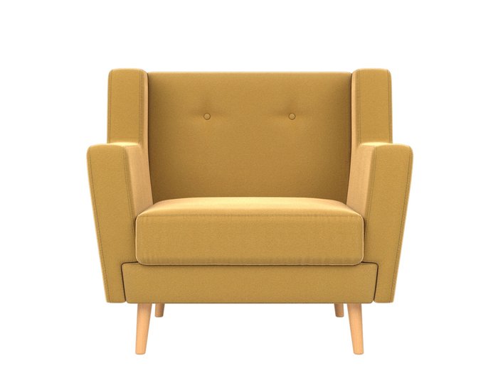 Кресло Брайтон желтого цвета - купить Интерьерные кресла по цене 23999.0