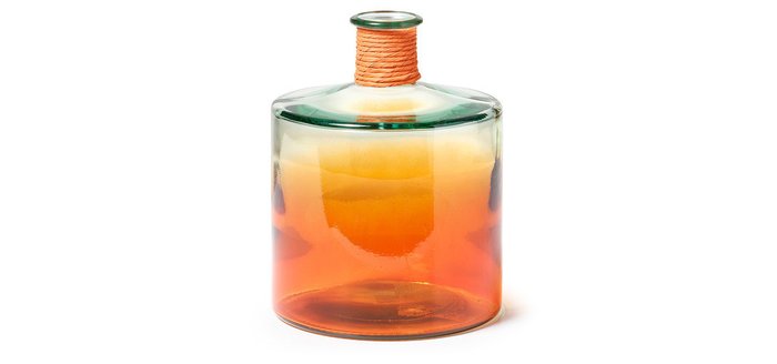 Двухцветная ваза Julia Grup Sinclair (оранжевая) - купить Вазы  по цене 5490.0