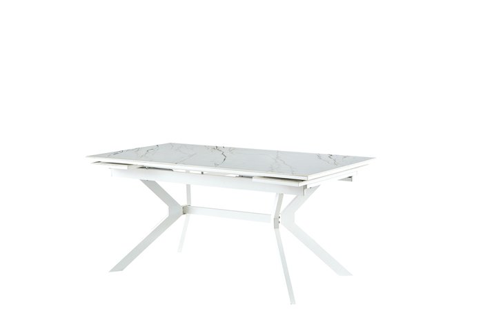 Стол обеденный раскладной Меркурий белого цвета - лучшие Обеденные столы в INMYROOM
