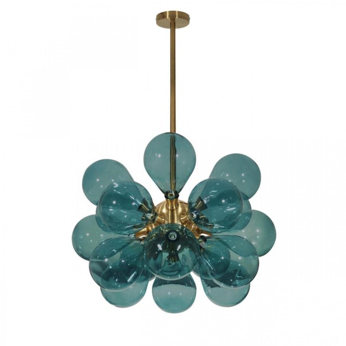 Люстра на штанге Miracle 10130/18 Blue (стекло, цвет голубой)