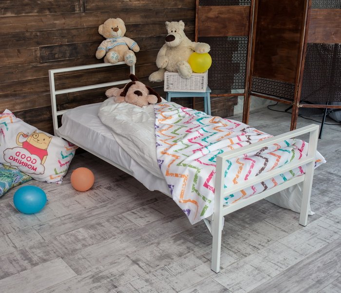 Детская кровать Аристо kids 80х160 белого цвета - лучшие Одноярусные кроватки в INMYROOM