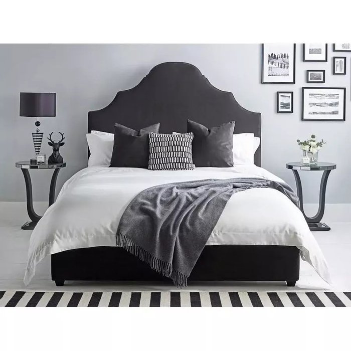 Кровать Attica 200х200 графитового цвета - купить Кровати для спальни по цене 96900.0