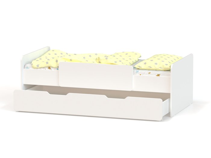 Детская кровать Ridgimmi 6.1 80х180 белого цвета - лучшие Одноярусные кроватки в INMYROOM