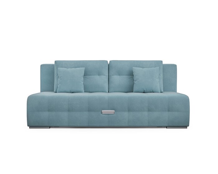 Прямой диван-кровать Марсель 4 голубого цвета - купить Прямые диваны по цене 36490.0