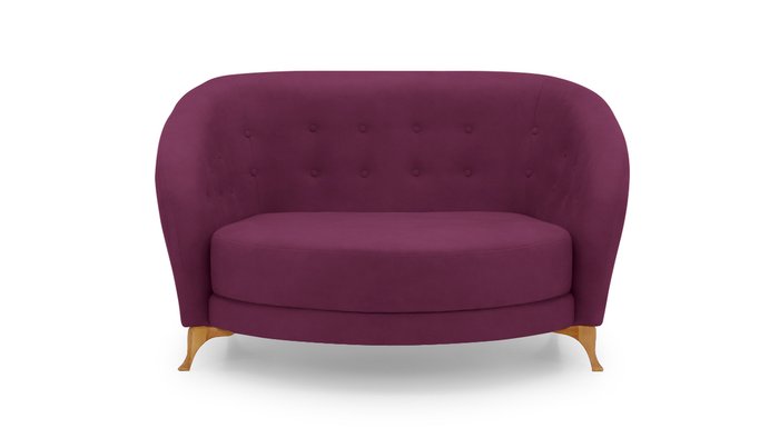 Диван Борнео фиолетового цвета - лучшие Прямые диваны в INMYROOM