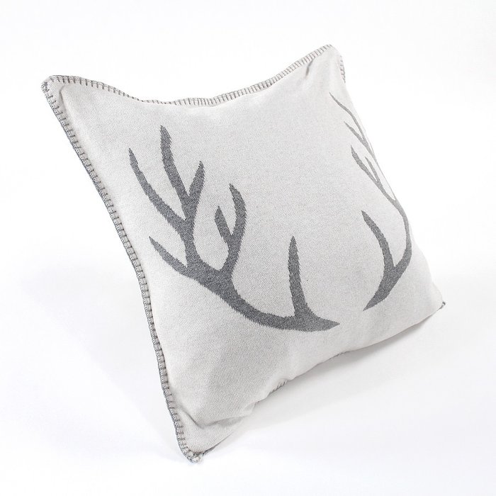 Подушка с орнаментом deer из хлопка - купить Декоративные подушки по цене 1990.0