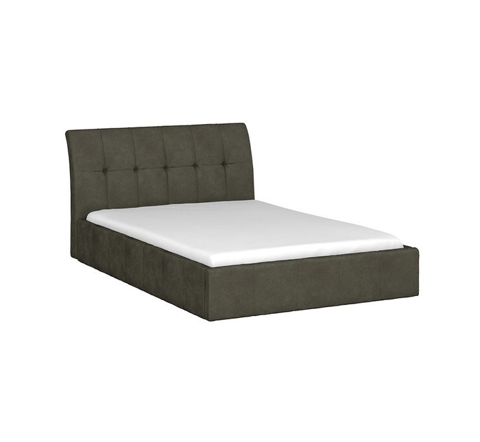 Кровать Инуа 140х200 темно-серого цвета  с подъемным механизмом  - купить Кровати для спальни по цене 36920.0