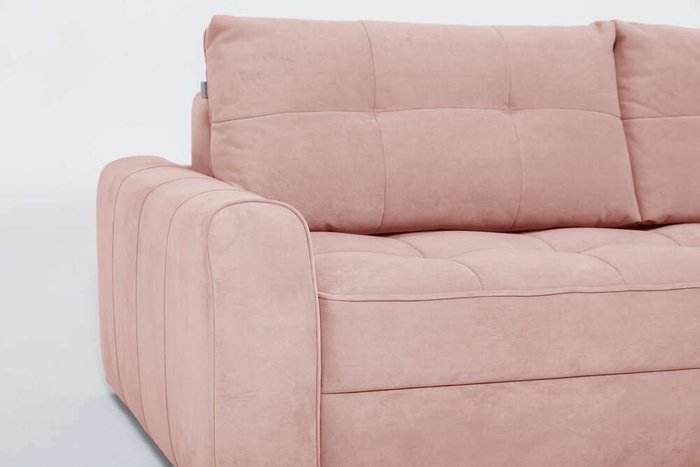 Угловой диван-кровать Soft II розового цвета (правый) - лучшие Угловые диваны в INMYROOM