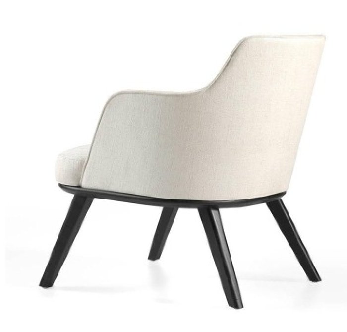 Кресло в обивке из ткани белого цвета - лучшие Интерьерные кресла в INMYROOM