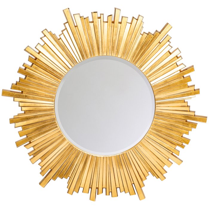 Настенное зеркало Гримальди золотого цвета