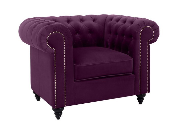 Кресло Chester Classic сиреневого цвета - купить Интерьерные кресла по цене 31990.0