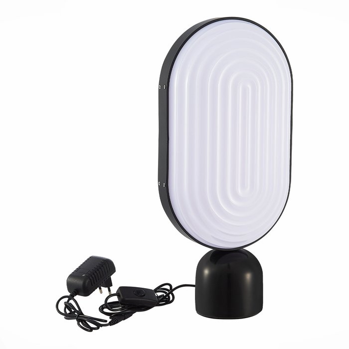 Прикроватная лампа ST-Luce Черный/Белый LED 1*9W 3000K AIRE - купить Настольные лампы по цене 19080.0