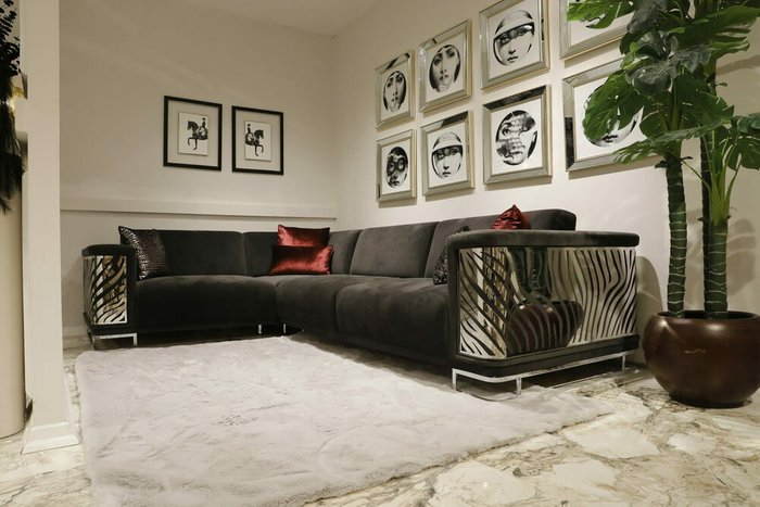 Угловой диван Найроби бежевого цвета - купить Угловые диваны по цене 451200.0