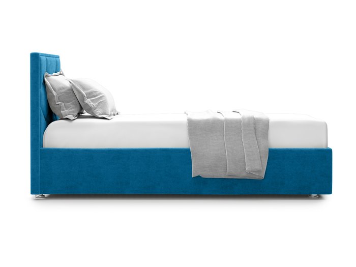 Кровать Premium Milana 4 90х200 синего цвета с подъемным механизмом - лучшие Кровати для спальни в INMYROOM
