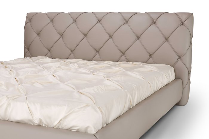 Кровать Prince с обивкой из кожи 180х200 см - лучшие Кровати для спальни в INMYROOM