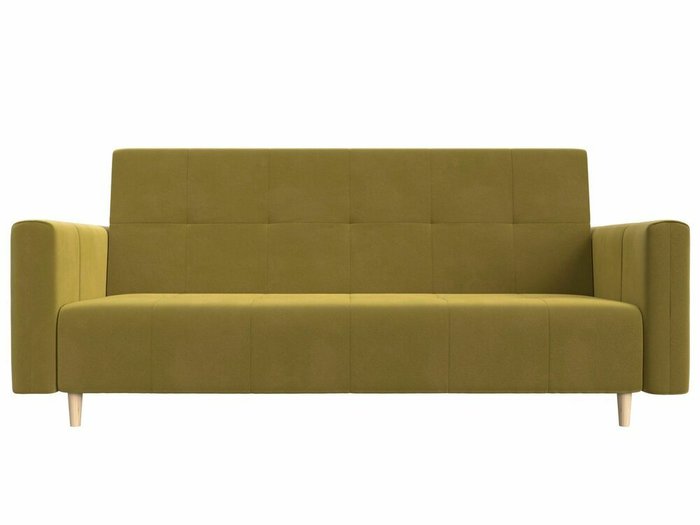Прямой диван-кровать Вест желтого цвета - купить Прямые диваны по цене 26999.0