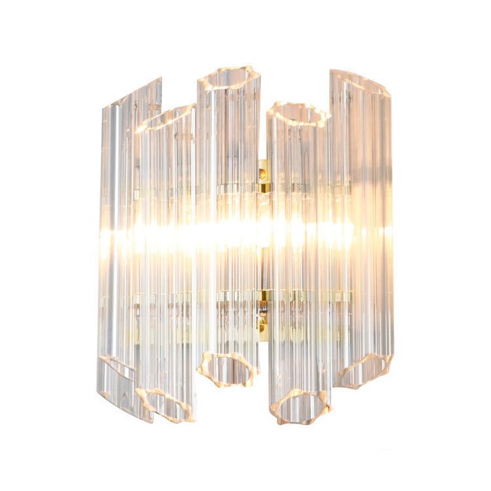 Настенный светильник Vittoria gold из прозрачного стекла