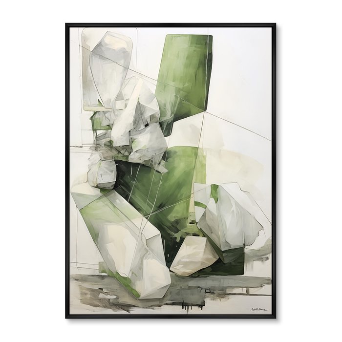 Репродукция картины Space of Emeralds, No 1, 2024г. - купить Картины по цене 24999.0