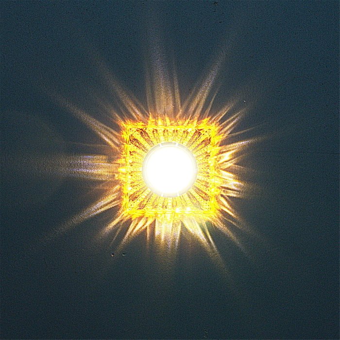 Встраиваемый светильник 12041-9.0-001LD MR16+LED3W TEA (хрусталь, цвет коричневый) - лучшие Встраиваемые споты в INMYROOM Встраиваемый светильник 12041-9.0-001LD MR16+LED3W TEA (хрусталь, цвет коричневый) - лучшие Встраиваемые споты в INMYROOM