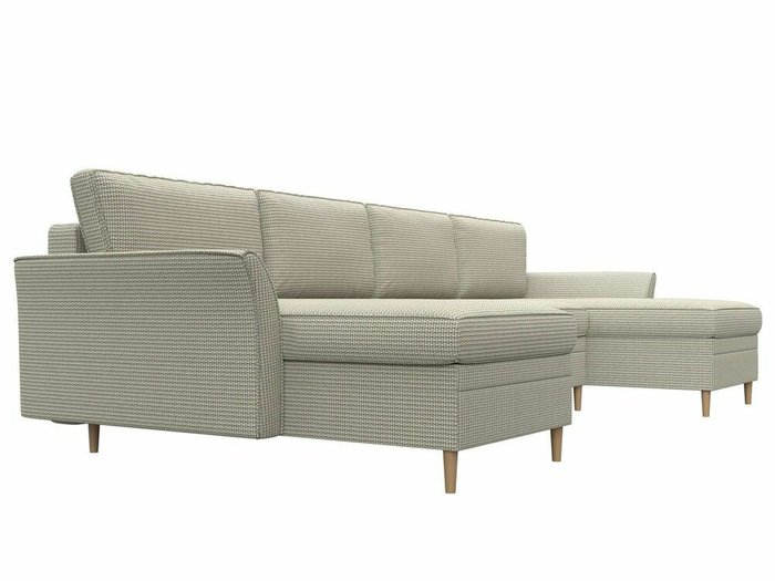 Угловой диван-кровать София серо-бежевого цвета - лучшие Угловые диваны в INMYROOM