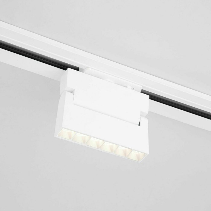 Трековый светодиодный светильник для однофазного шинопровода Garda белого цвета - купить Трековые светильники по цене 3070.0